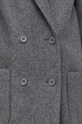 Red Valentino płaszcz wełniany 3R3CA1594H5 szary