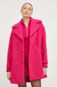 рожевий Вовняне пальто Red Valentino Жіночий