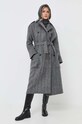 Red Valentino płaszcz wełniany szary 3R3CAG056UN