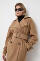 MICHAEL Michael Kors płaszcz wełniany brązowy 77C6316M12