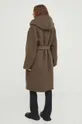 Samsoe Samsoe wool coat brown