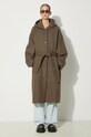 Samsoe Samsoe wool coat F23300183 brown AW23