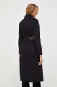 μαύρο Μάλλινο παλτό Twinset