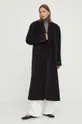 Μάλλινο παλτό Herskind Wanda μαύρο