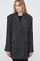 Herskind płaszcz wełniany szary 4902955