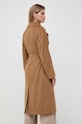 Odzież Weekend Max Mara płaszcz kaszmirowy 2350161033600 brązowy
