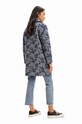 Desigual palton 23WWEWA9 WOMAN WOVEN OVERCOAT 23WWEWA9 bleumarin AW23