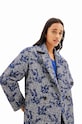 Abbigliamento Desigual cappotto 23WWEWA9 WOMAN WOVEN OVERCOAT 23WWEWA9 blu navy