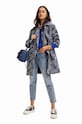 Desigual cappotto 23WWEWA9 WOMAN WOVEN OVERCOAT blu navy 23WWEWA9