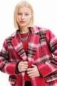 Odzież Desigual płaszcz 23WWEWAD WOMAN WOVEN OVERCOAT 23WWEWAD różowy
