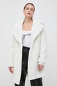 Guess płaszcz Guess x Banksy biały W3BL67.WF8R2