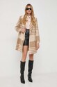 Guess płaszcz z domieszką wełny W3BL74.WFVO0 beżowy AW23
