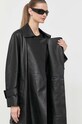 Luisa Spagnoli cappotto in pelle 540233