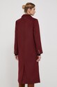 Odzież Pepe Jeans płaszcz wełniany PL402254.299 bordowy