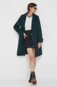 Pepe Jeans cappotto in lana Nica verde