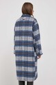 Odzież Pepe Jeans płaszcz z domieszką wełny PL402298.0AA niebieski