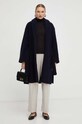 Μάλλινο παλτό Max Mara Leisure 2339060136600 σκούρο μπλε AW23