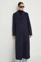 Kabát s příměsí vlny Résumé 19321057 námořnická modř AW23