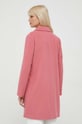 Odzież United Colors of Benetton płaszcz wełniany 2YDTDN012.71F różowy