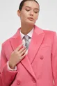 ροζ Παλτό από μείγμα μαλλιού United Colors of Benetton