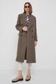 Μάλλινο παλτό Sisley 2HCLLN02V.901 μπεζ AW23