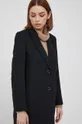 μαύρο Μάλλινο παλτό Sisley