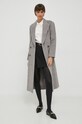 Sisley płaszcz wełniany 2TZPLN03F.901 beżowy AW23