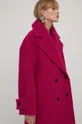 ružová Vlnený kabát HUGO