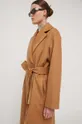 коричневый Шерстяное пальто HUGO