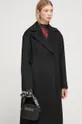 μαύρο Μάλλινο παλτό HUGO