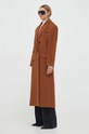 Шерстяное пальто HUGO 50505218 коричневый AW23