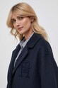 Tommy Hilfiger płaszcz wełniany WW0WW39756 granatowy AW23