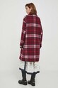 Odzież Tommy Hilfiger płaszcz wełniany WW0WW39761 bordowy