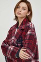 Tommy Hilfiger płaszcz wełniany bordowy WW0WW39761
