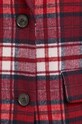 Tommy Hilfiger płaszcz wełniany WW0WW39761 bordowy
