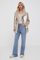 Μάλλινο παλτό Tommy Hilfiger WW0WW39754 μπεζ AW23