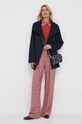 Vuneni kaput Tommy Hilfiger WW0WW39754 mornarsko plava AW23