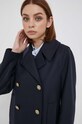 Μάλλινο παλτό Tommy Hilfiger WW0WW39755 σκούρο μπλε