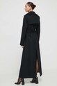 Odzież Blugirl Blumarine płaszcz wełniany RF3179.T3641 czarny