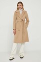 Vlnený kabát Lauren Ralph Lauren 297928099 béžová AW23