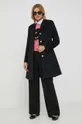 Lauren Ralph Lauren płaszcz wełniany czarny