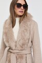 Marciano Guess płaszcz wełniany beżowy 3BGL10.9957Z