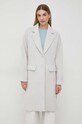 Παλτό από μείγμα μαλλιού Patrizia Pepe 2O0106.A363 γκρί AW23