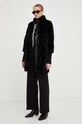 Patrizia Pepe płaszcz 2O0108.E5T7 czarny AW23