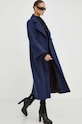 Ρούχα Μάλλινο παλτό Patrizia Pepe 2O0110.A337 σκούρο μπλε
