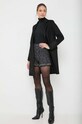 Twinset płaszcz wełniany 232TT2340 czarny AW23