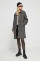 Abercrombie & Fitch płaszcz z domieszką wełny KI144.3248.903 szary AW23