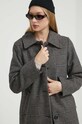 Abercrombie & Fitch płaszcz z domieszką wełny szary KI144.3248.903