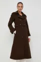 Шерстяное пальто Ivy Oak коричневый