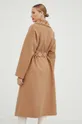 hnedá Obojstranný vlnený kabát Karl Lagerfeld